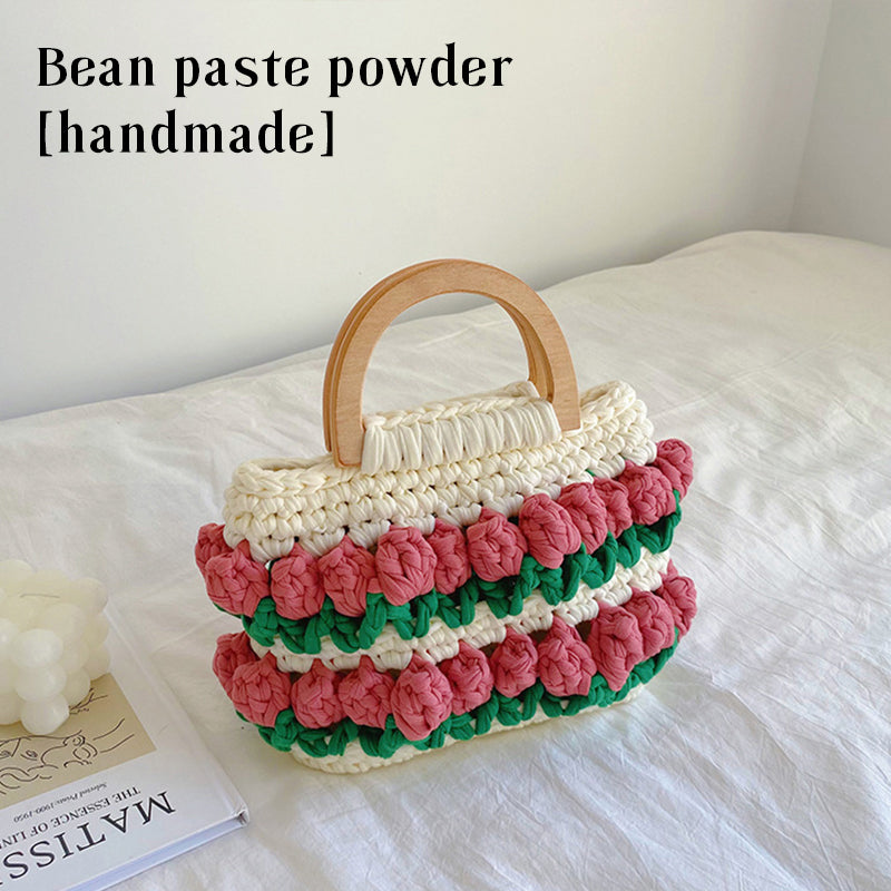 【DIY Kit+Finished product】Crochet Tulip Tote Bag