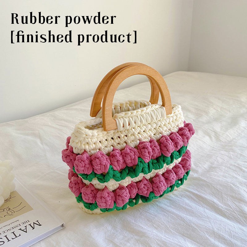 【DIY Kit+Finished product】Crochet Tulip Tote Bag