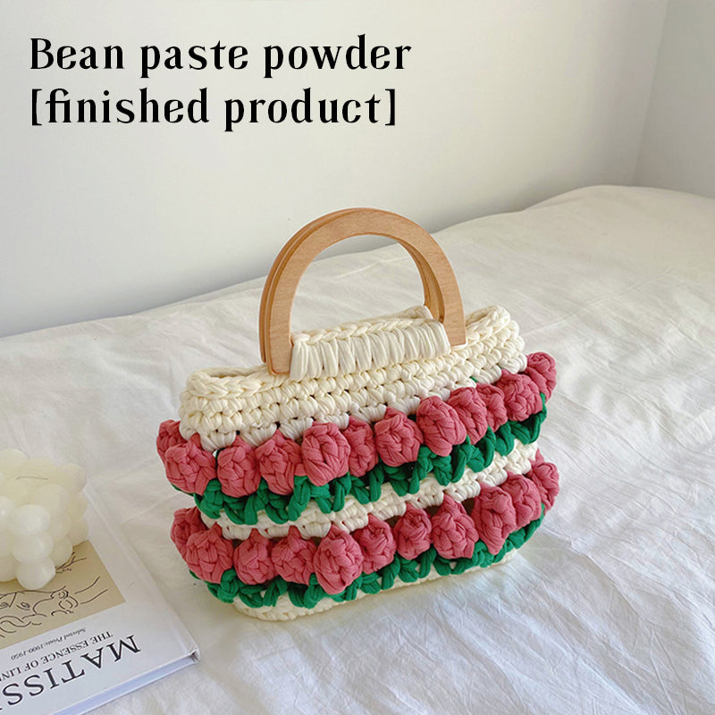 【DIY Kit+Finished product】Crochet Tulip Tote Bag
