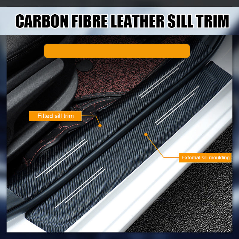 Carbon fibre car door sill sticker (4 pieces) – homettd