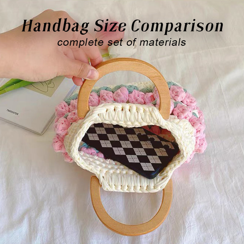 【DIY Kit+Finished product】Crochet Tulip Tote Bag
