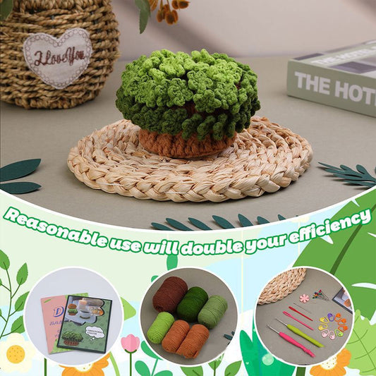 【DIY Kit】DIY Green Flower Coaster Crochet