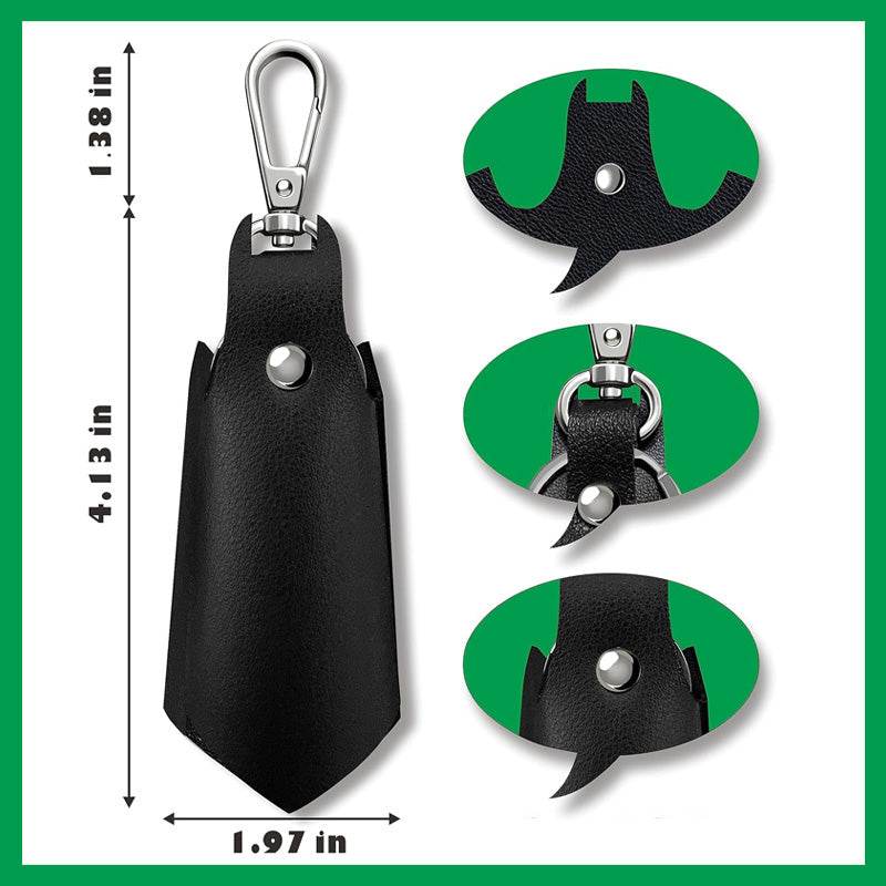 Leather Bat-Shaped Key Protector