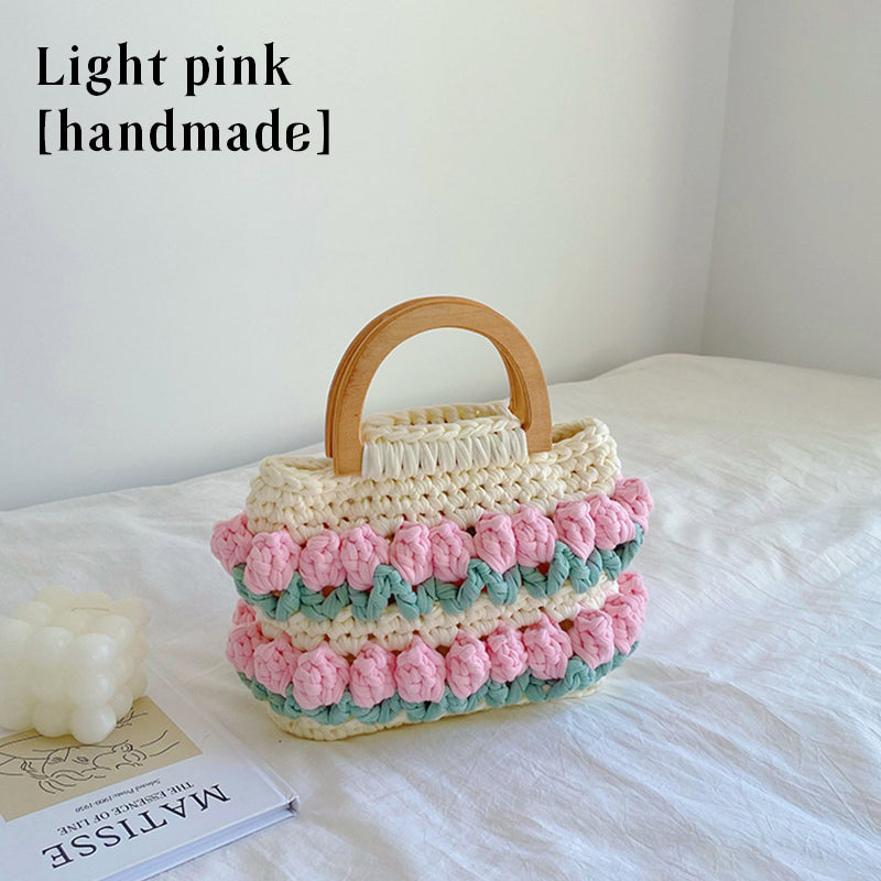 【DIY Kit+Finished product】Crochet Tulip Tote Bag